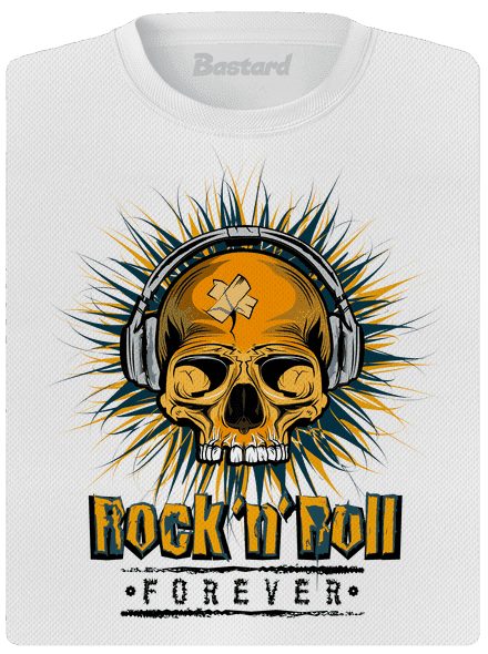 Rock'n'Roll forever dámske športové tričko White