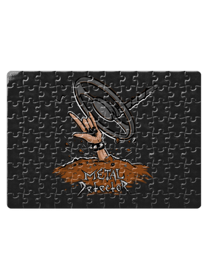 Metal detector puzzle White