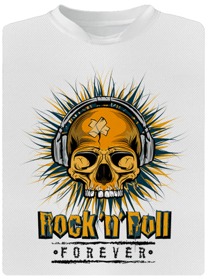 Rock'n'Roll forever detské športové tričko White