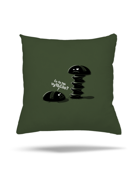 Vytočený vankúš Olive Green
