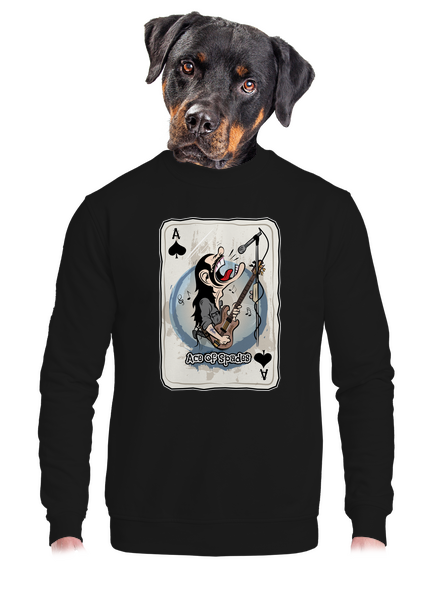Ace of Spades unisex mikina bez kapucne Black