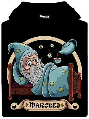 Marodej pánska mikina klokanka Black