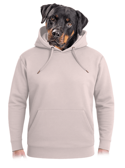 Bez potlače unisex mikina premium Rose Chalk