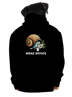 Slimákov home office pánska mikina na zips Black