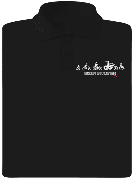 Biker’s Evolution pánska polokošeľa Black