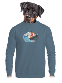 unisex mikina bez kapucne