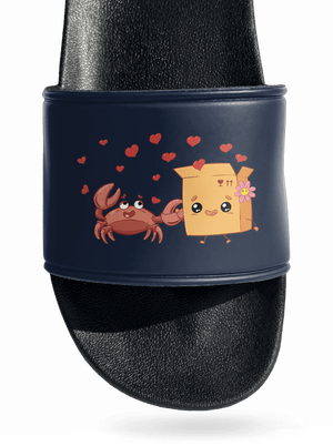 Krab a krabica šľapky Navy