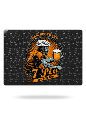 Spotreba 7 na 100 puzzle White