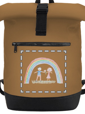 Detské kresby - Nahraj vlastnú batoh Caramel