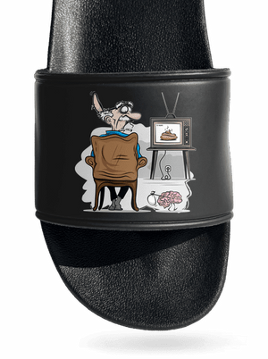 TV News šľapky Black