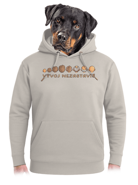 Vývoj nezastavíš unisex mikina premium Pastel Macchiato
