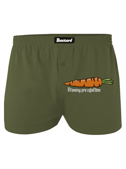 Vitamíny pre zajačikov pánske trenky Khaki