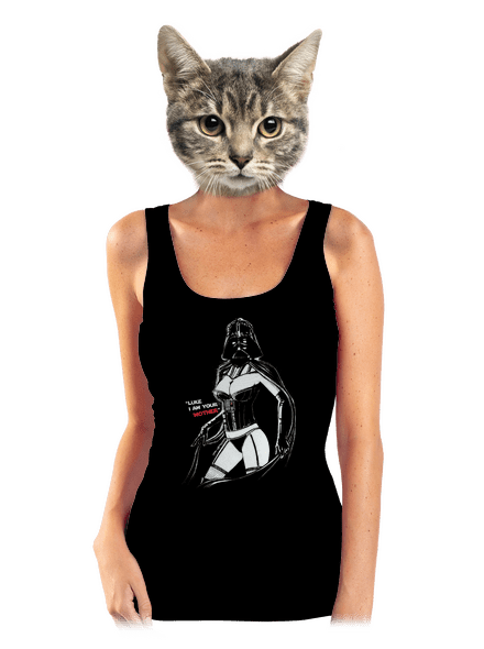 Mrs. Vader dámske tielko klasické Black