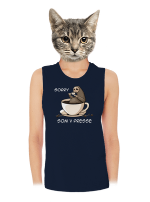 V presse dámske tielko voľné Navy