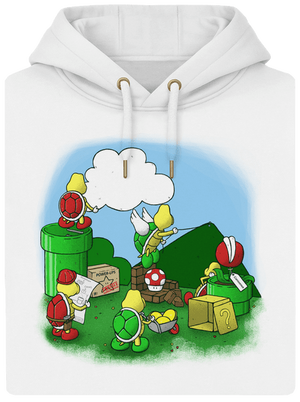 Ako sa stavia nový level? unisex mikina premium Snowwhite