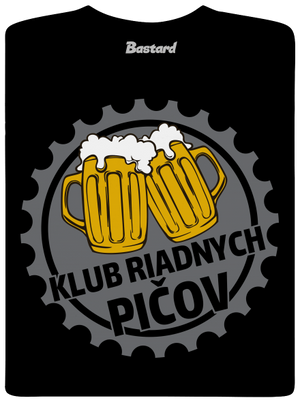 Klub riadnych pičov pánske tričko Black