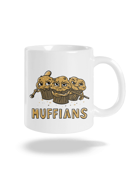 Muffians klasický hrnček White