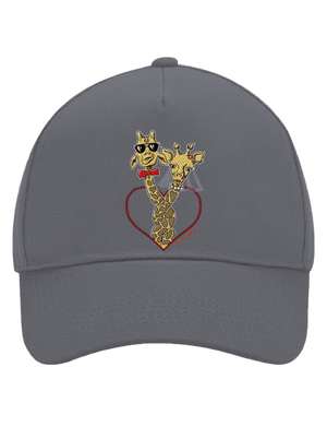 Žirafy vo zväzku šiltovka baseballka Graphite grey