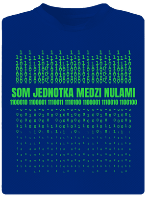 Jednotka medzi nulami pánske športové tričko Royal Blue Mal