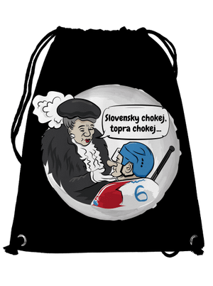 Slovenský hokej vak Black