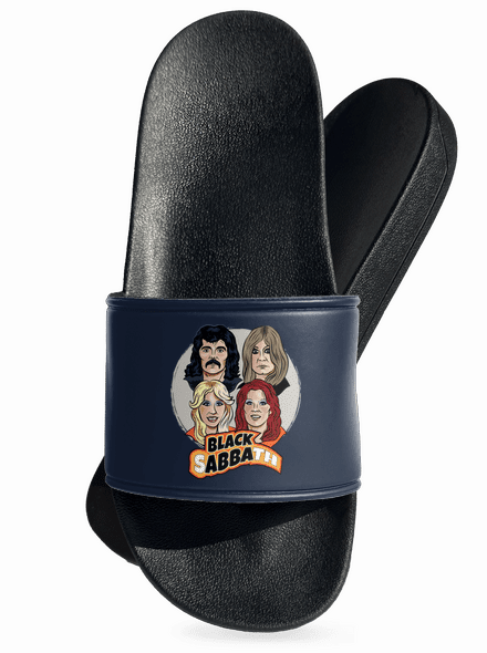 Black Abba šľapky Navy