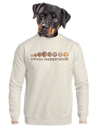 unisex mikina bez kapucne