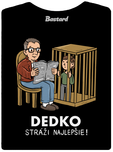 Dedko stráži najlepšie dámske tričko prémium Black