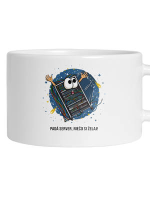 Padá server hrnček makronka White