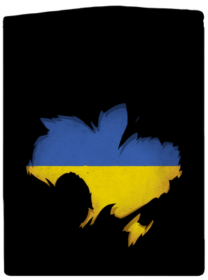 Ukrajina - Inside pánska mikina na zips Black