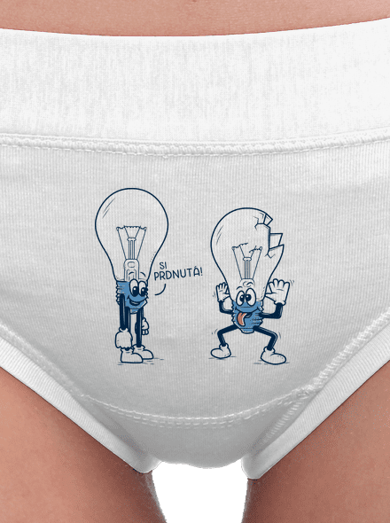 Prdlá dámske nohavičky White
