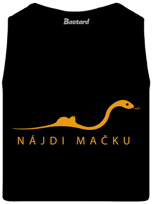 Nájdi mačku pánske tielko Black