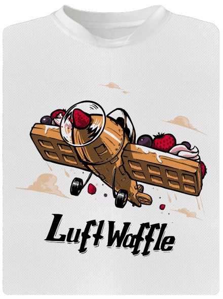 Luftwaffle detské športové tričko White