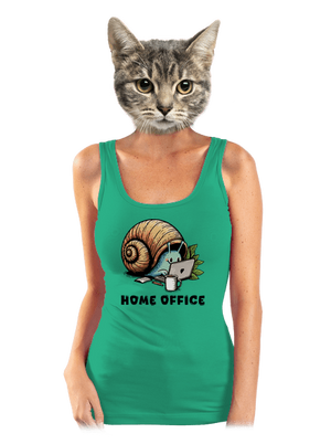 Slimákov home office dámske tielko klasické Mint Mal