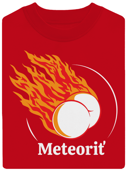 Meteoriť unisex mikina bez kapucne Red