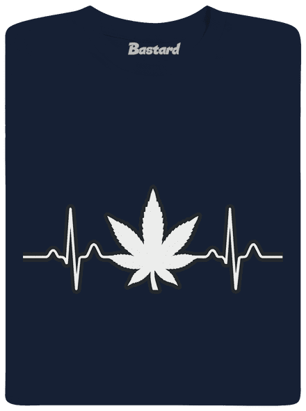 EKGanja pánske tričko Navy