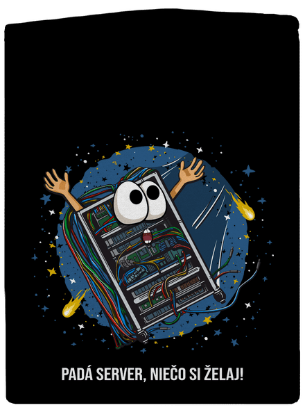 Padá server dámska mikina na zips Black