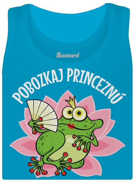 Pobozkaj princeznú a princa dámske tielko klasické Blue Atol