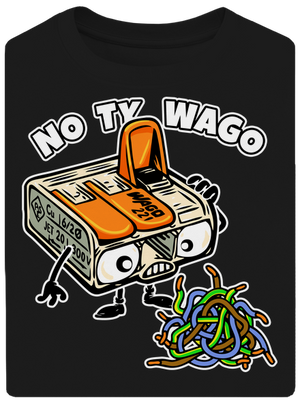 Wago svorka unisex tričko oversized Black