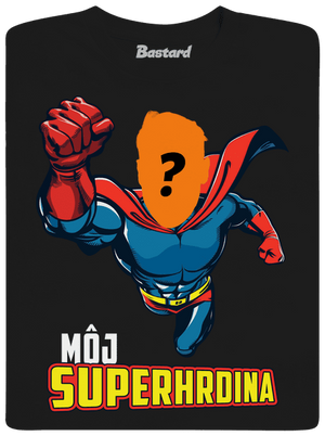 Môj superhrdina detské tričko Black
