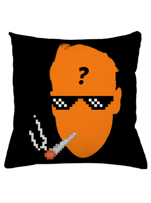 Thug life vankúš Black