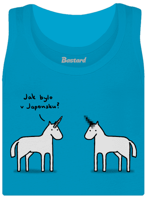 Pornorožec dámske tielko klasické Blue Atol