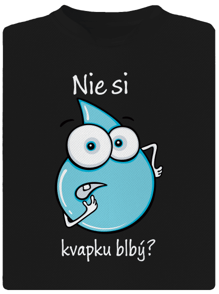 Nie si kvapku blbý detské športové tričko Black