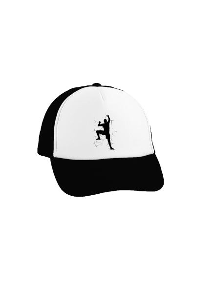Horolezec šiltovka truckerka Black cap