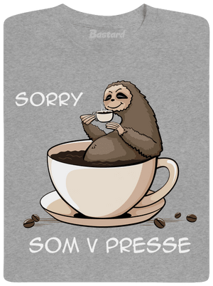 V presse pánske tričko Sport Grey