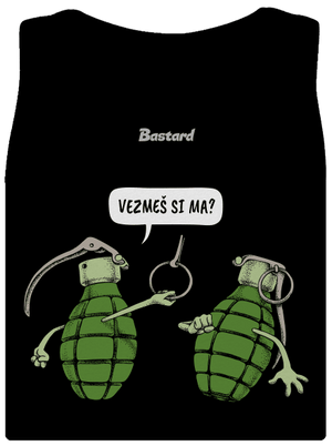 Granáty dámske tielko klasické Black