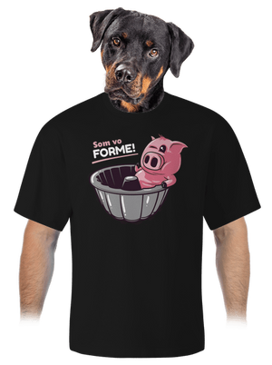 Vo forme unisex tričko oversized Black