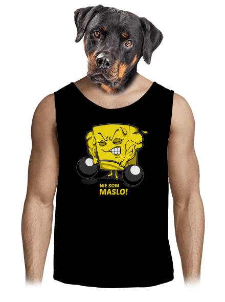 Nie som maslo pánske tielko Black
