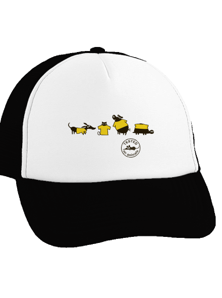 Testované na zvieratách šiltovka truckerka Black cap