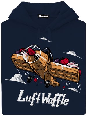 Luftwaffle pánska mikina klokanka Navy