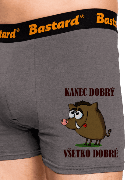 Kanec dobrý boxerky Gray Melange